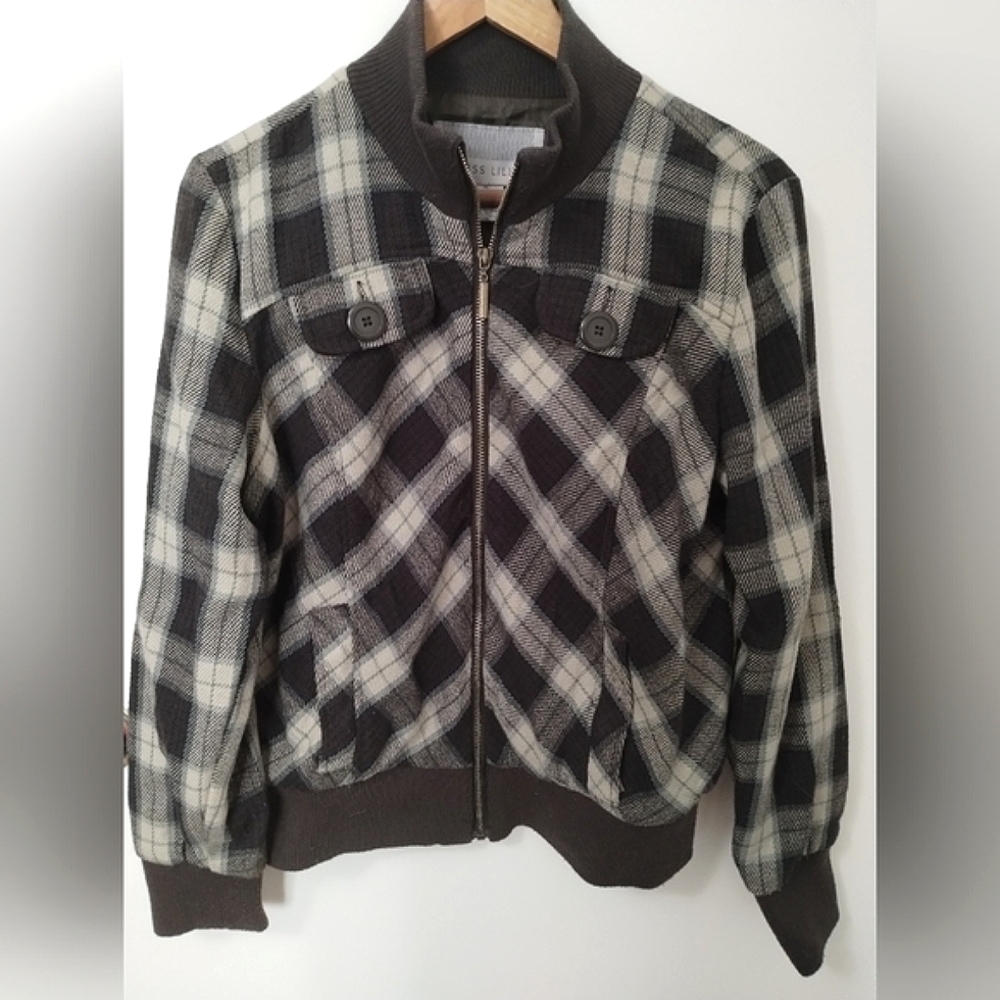 Plaid Bomber Jacket